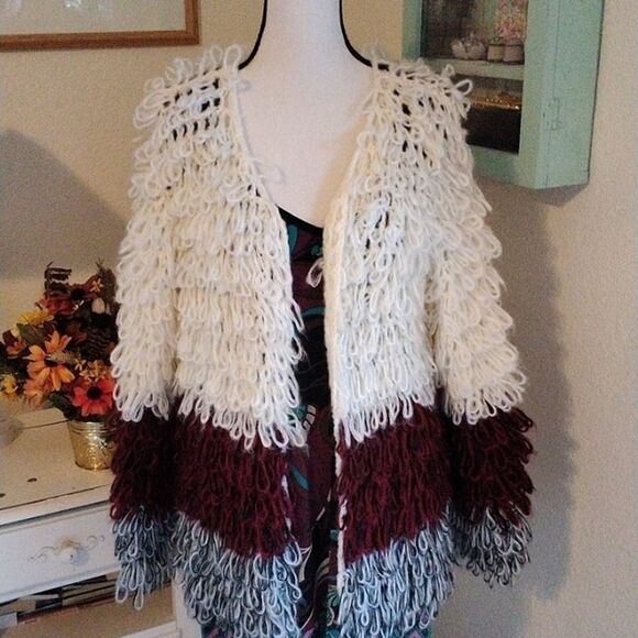Hayden Shaggy Sweater. Y2k. Colorblock,  Austin Powers - Picture 1 of 8